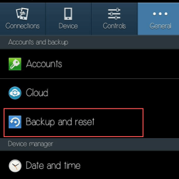 backup and reset android phone