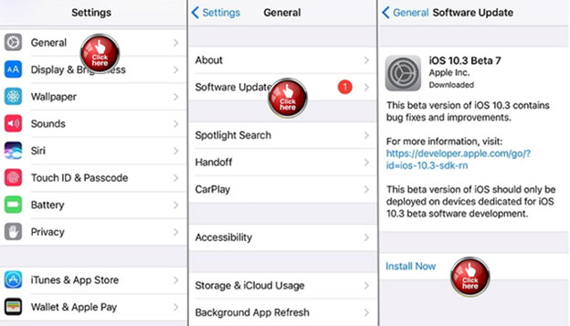 software update for the issue iPhone wifi not working
