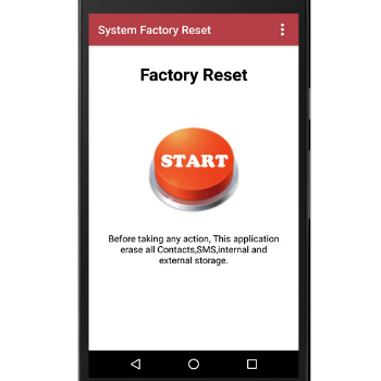 factory reset start