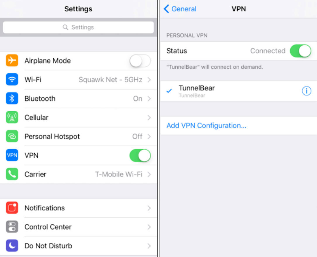 keep vpn connection alive ios